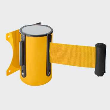 Wall barrier with retractable strap |Delimitation barrier|Safety bollards with tape|Metal barriers|Retractable bays