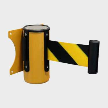 Wall barrier with retractable strap |Delimitation barrier|Safety bollards with tape|Metal barriers|Retractable bays