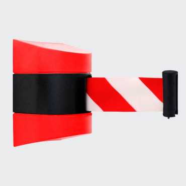 Wall barrier with retractable strap |Delimitation barrier|Safety bollards with tape|Metal barriers|Retractable bays