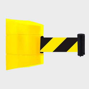 Wall barrier with retractable strap |Delimitation barrier|Safety bollards with tape|Metal barriers|Retractable bays