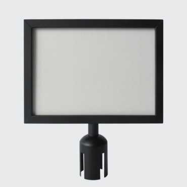 Horizontal A4 Black Barrier Poster Holder