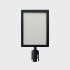 Horizontal A4 Black Barrier Poster Holder