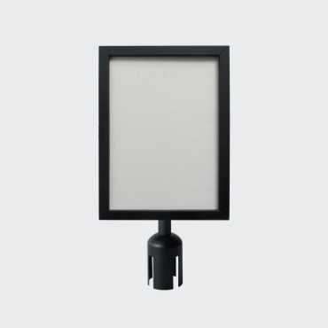 Horizontal A4 Black Barrier Poster Holder