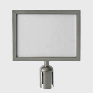 Poster Holder for Horizontal A4 Chrome Barrier