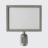 Poster Holder for Horizontal A4 Chrome Barrier