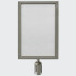 Poster Holder for Vertical A3 Chrome Barrier