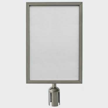 Poster Holder for Vertical A3 Chrome Barrier