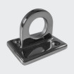 Rope fitting wall bracket - chrome