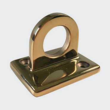 Wall bracket for rope fitting - gold