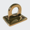 Wall mount for rope fitting - gold