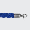 Blue braided rope - chrome