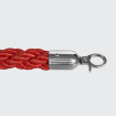 Red intertwined rope - chrome