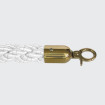 White intertwined rope - gold