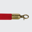 Smooth red rope - gold