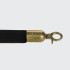 Plain black rope - gold