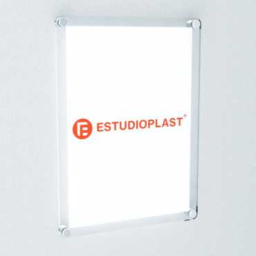 Pack de comunicação - cantos arredondados cristal placas