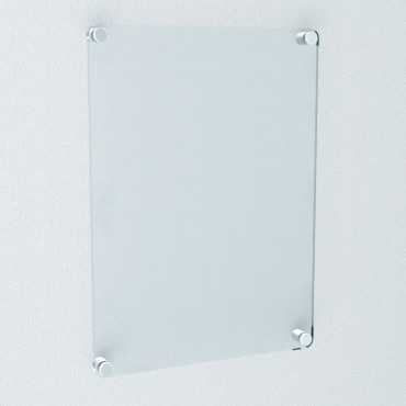 Pack de comunicação - cantos arredondados cristal placas