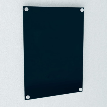 Communication pack - black straight corners plates