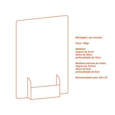 A4 Vertical Pocket Display - 10 units