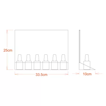 Nail polish display - 10 units