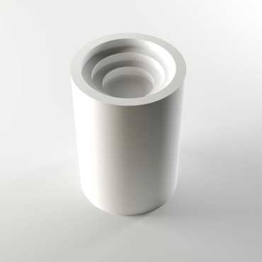 Set of 4 stackable cylinders