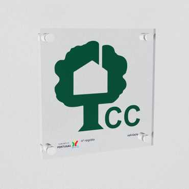 Placa de Alojamento Local|Placa CC|Placa identificativa dos estabelecimentos de alojamento local|Placa Casas de Campo