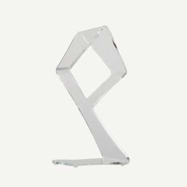 Suporte de fone de ouvido acrílico transparente