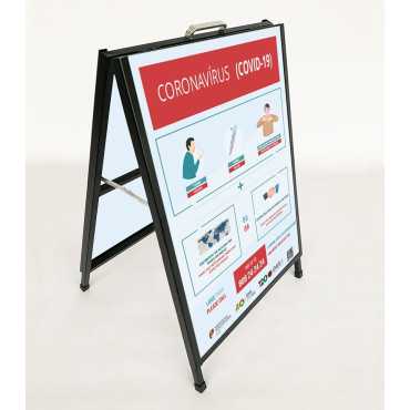 cavaletes publicidade magnético dupla face branco B2 (500 x 707 mm )