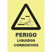 Danger Sign - "Corrosive Liquids"