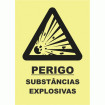 Sinal de perigo, Substâncias Explosivas