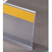 Price tag holder profile with double-sided adhesive 132x4cm