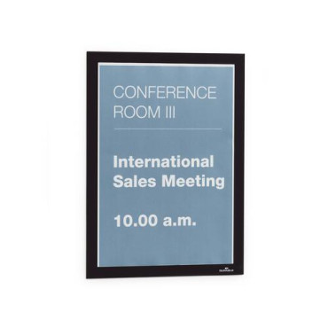DURAFRAME A3|Magnetic frame|Document display|Double-sided signage|Reusable frame for glass