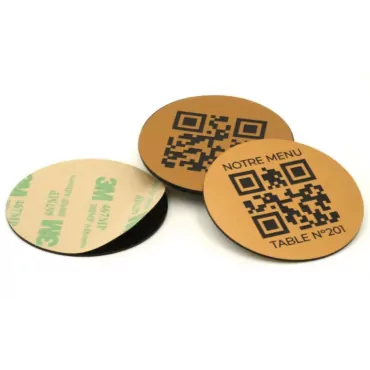 QR code for restaurant how to stick 5*5 cm