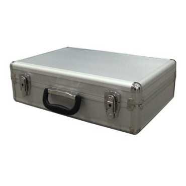 Aluminum leaflet holder with 6 acrylic Z trays | catalog holder