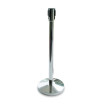 Silver Stanchion with Retractable Belt red 3m