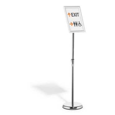 Floor-standing Infostand with A4 aluminum snap frame
