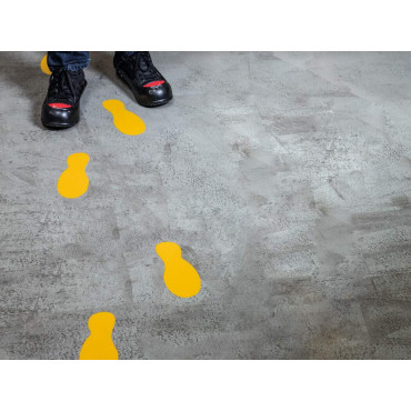 Floor marking method: 'Foot'