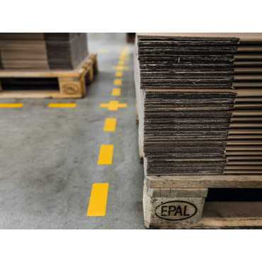 Floor marking method: 'T'