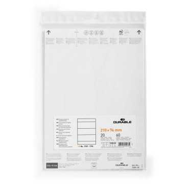 Inserir folhas 210x74 mm