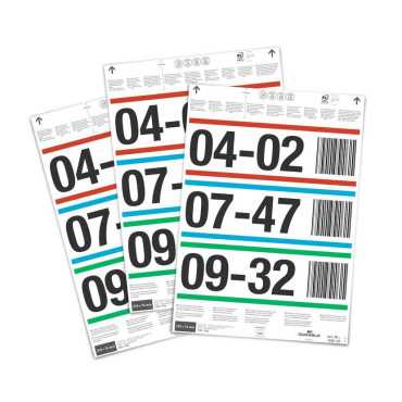 Insert 210x74 mm sheets