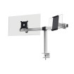 PRO monitor stand for 1 screen and 1 tablet, desk clamp