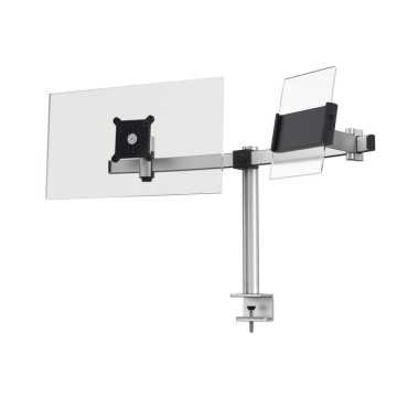PRO monitor stand for 1 screen and 1 tablet, desk clamp
