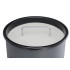 17L round metallic trash bin with ashtray