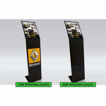 totem para lojas A4 em acrilico