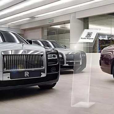 totem para lojas A4 em acrilico