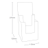 2 Pocket 1/3rd A4/DL Portrait Leaflet Holder