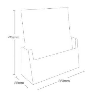 1 Pocket A4 Portrait Leaflet Holder