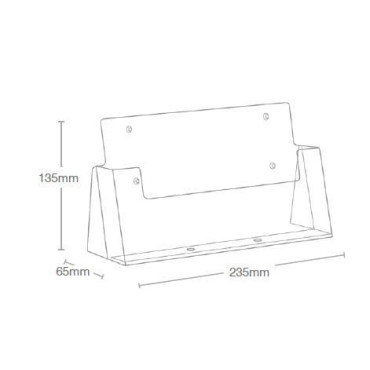 Horizontal Brochure Holder, 1/3 A4 or DL