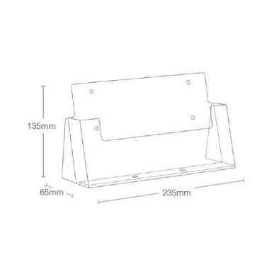 Horizontal Brochure Holder, 1/3 A4 or DL