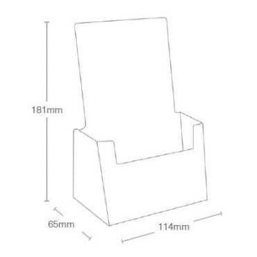 1 Pocket 1/3rd A4/DL Portrait Leaflet Holder